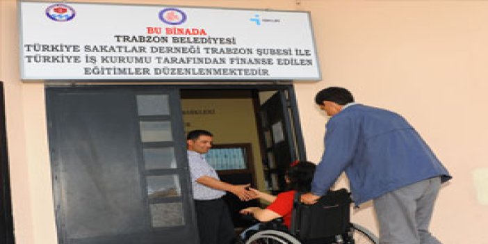 Trabzon'da engelli merkezi yoğun ilgi gördü