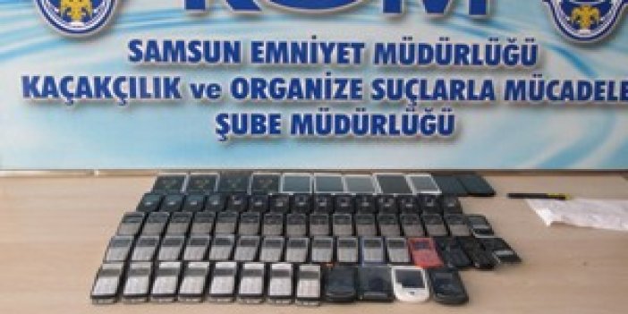 Samsun'da kaçak cep telefonu operasyonu