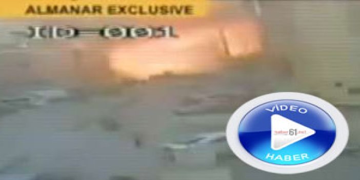 Bombalı araçla yapılan saldırı kamerada