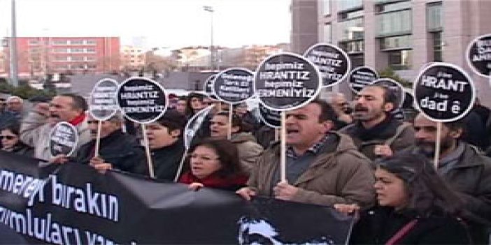 Hırant Dink Davası Öncesi mahkemede Eylem