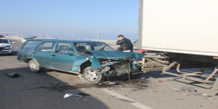 Fatsa'da zincirleme kaza:2 yaralı !