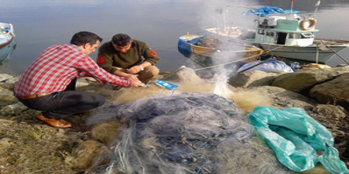 Trabzon'da balıkçılara ağ denetimi