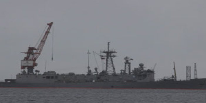 Samsun'daki savaş gemisinde son durum
