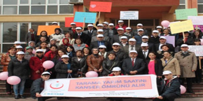 Trabzon'da kanser için yürüdüler!