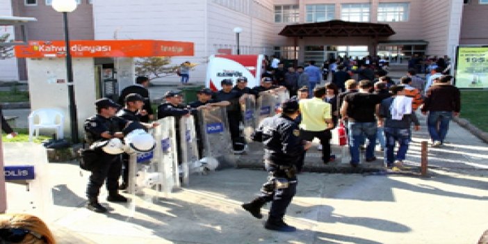 Samsun'da üniversitede gerginlik: 47 gözaltı