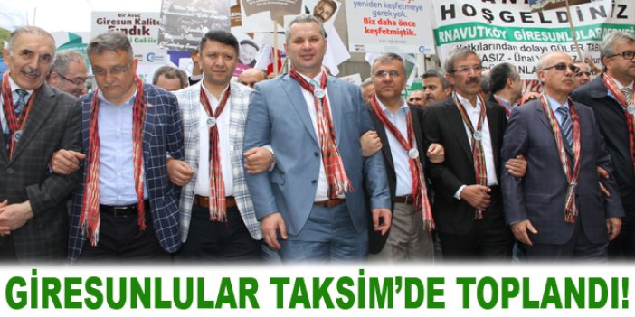 Giresunlular Taksim'de toplandı