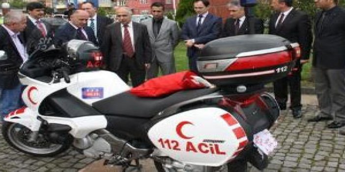 Giresun'da motosiklet Ambulans göreve başladı