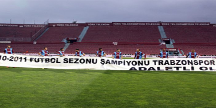 "2010 - 2011 yılının şampiyonu Trabzonspor Adaletli ol"