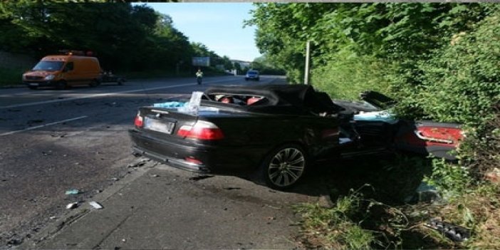 Almanya'da trafik kazası!