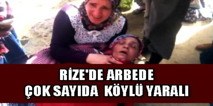 Rize'de köylüler yaralı