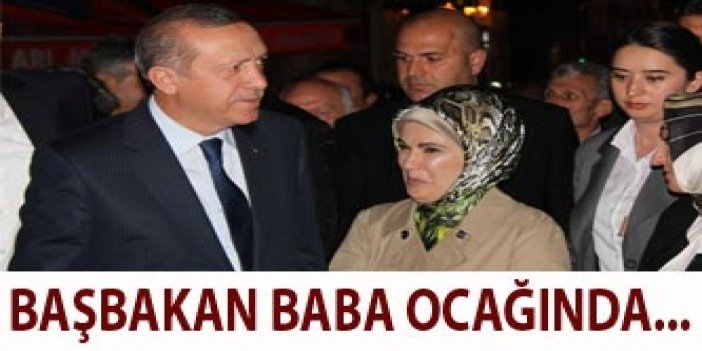 Başbakan Erdoğan baba ocağında