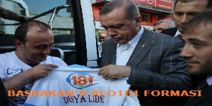 Erdoğan'a ALO181 Forması