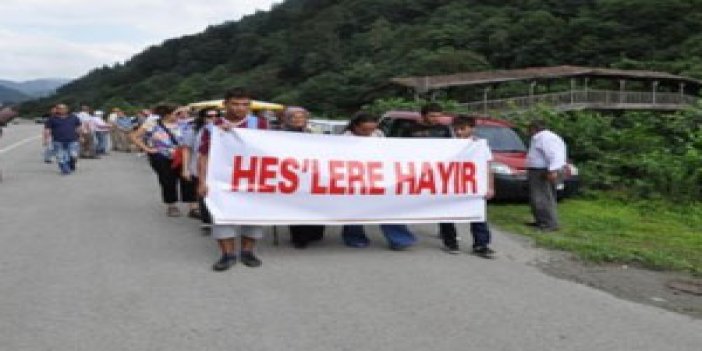 Giresun'da HES protesto edildi