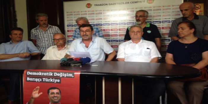 Trabzon'da Demirtaş'a destek konuşması
