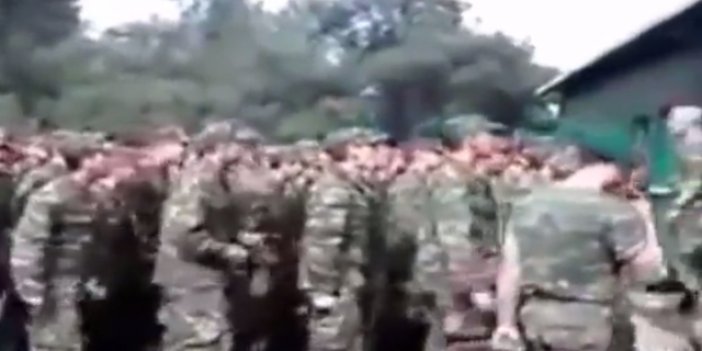 Askerlerin 'kin' dolu marşı tepki çekiyor