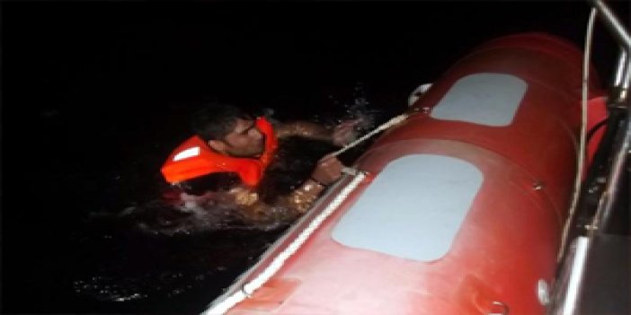 Sahil güvenlik 4 kaçağı boğulmaktan kurtardı