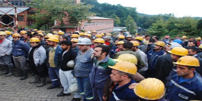 Maden işçileri eylemde!