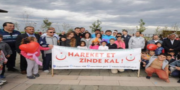 Trabzon'da sağlık için yürüdüler!