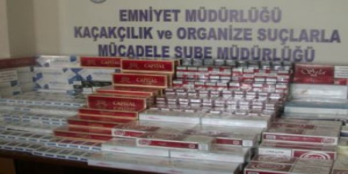 Trabzon'da KOM 13 Bin sigara yakaladı