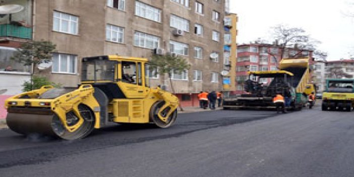 Trabzon'da asfalt çalışmaları sürüyor