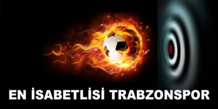 En İsabetlisi Trabzonspor