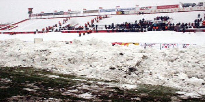 Türkiye Kupasına kar engeli