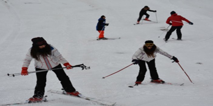 Ordu'da kayak yarışları başladı...
