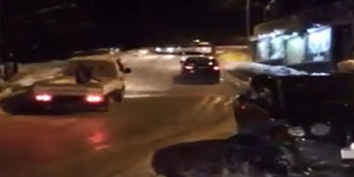 Trabzon'da yollar kayak pistine döndü