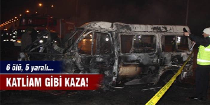Samsun'da kaza sonrası LPG tankı patladı 6 kişi öldü, 5 kişi de yaralandı