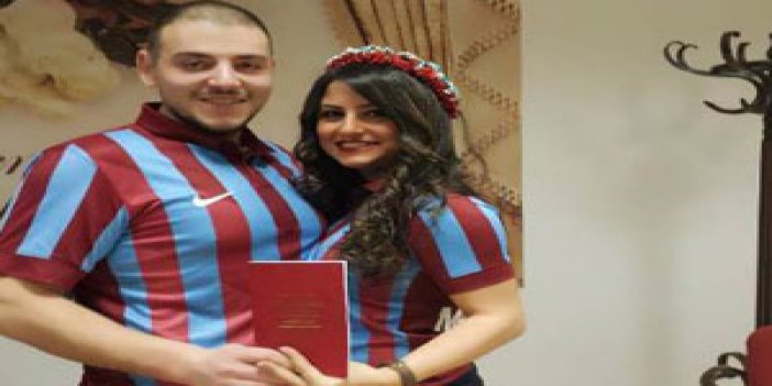 Trabzonsporlu çiftin büyük mutluluğu