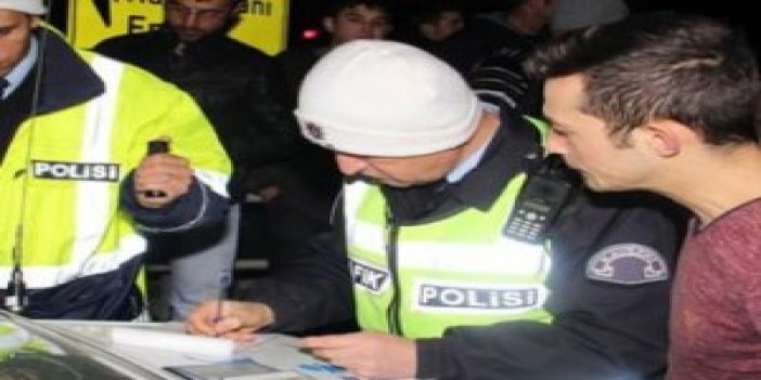Trabzon'da 163 sürücüye ceza