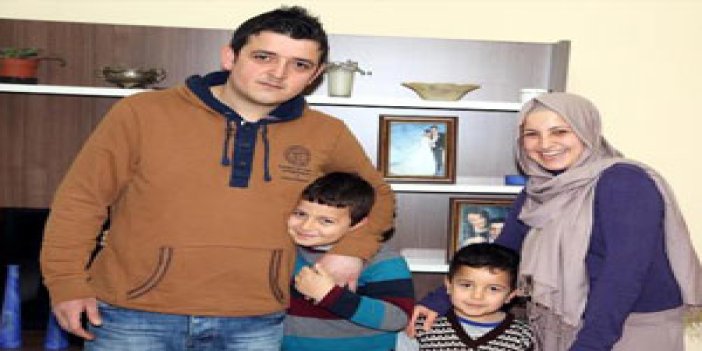 Trabzon'da işitme engelli eşi için bakın ne yaptı