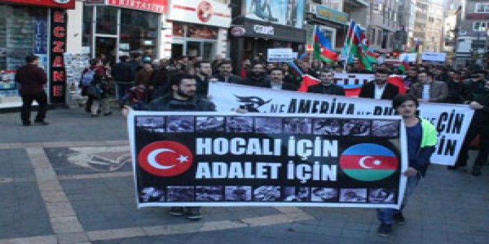 Trabzon'da "Hocalı" yürüyüşü