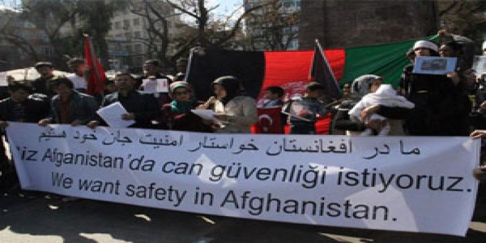 Trabzon'da Afganistan protestosu