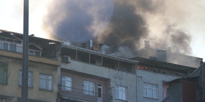 Trabzon Değirmendere'de yangın