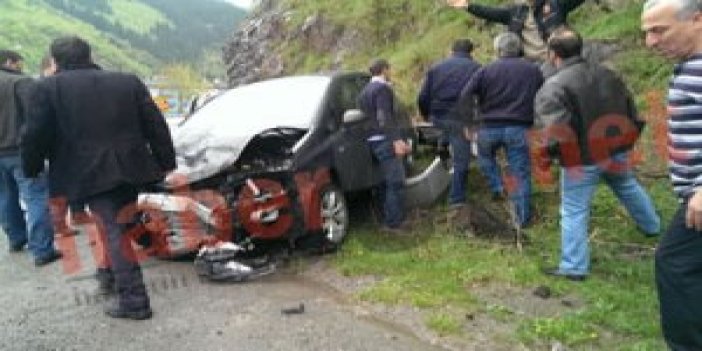 Trabzon'da kaza! 3 yaralı