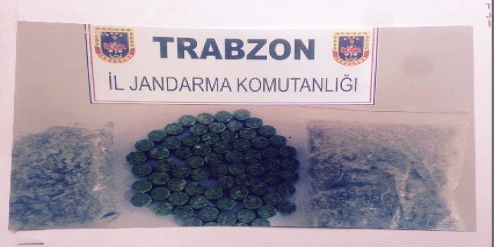 Trabzon'da balkondaki esrarı jandarma gördü