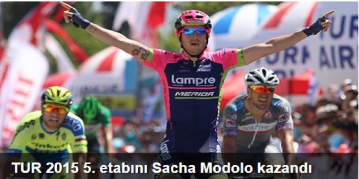 TUR 2015 5. etabını Sacha Modolo kazandı