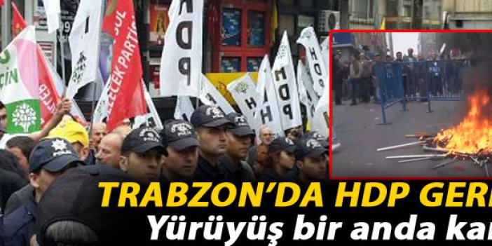 Trabzon'da HDP olayları
