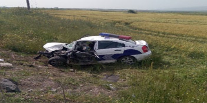 Polis aracı kaza yaptı: 1 şehit