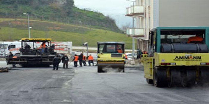 Trabzon'a 85 bin ton asfalt serildi