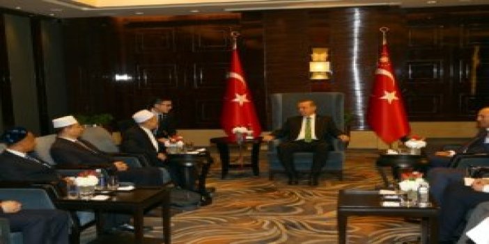 Erdoğan Müslüman temsilcilerle görüştü