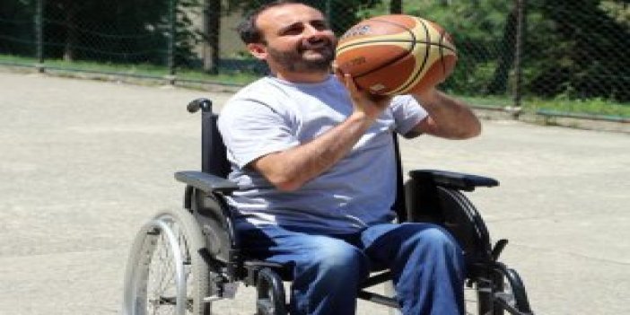 Trabzonlu engelli sporcunun büyük azmi