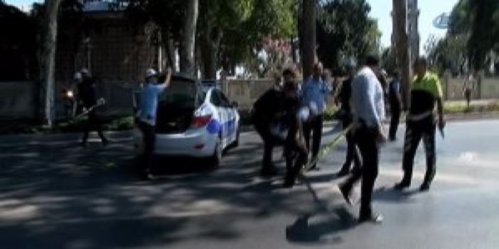 Dolmabahçe Sarayı’nda nöbet tutan polislere bombalı saldırı !