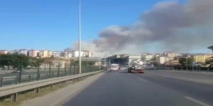 Yangın sonrası D-100 Karayolu trafiğe kapandı