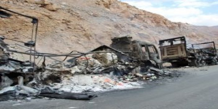 PKK’lılar yine araç yaktı