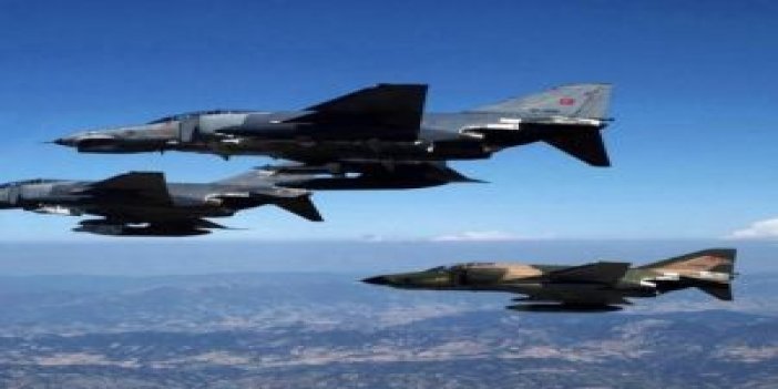 Türk jetleri IŞİD mevzilerini yerle bir etti