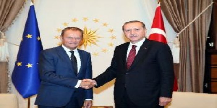 Erdoğan, AB Konseyi Başkanı Donald Tusk’u kabul etti