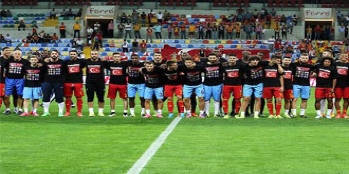 Trabzonspor ve Kayserispor'dan teröre karşı mesaj!