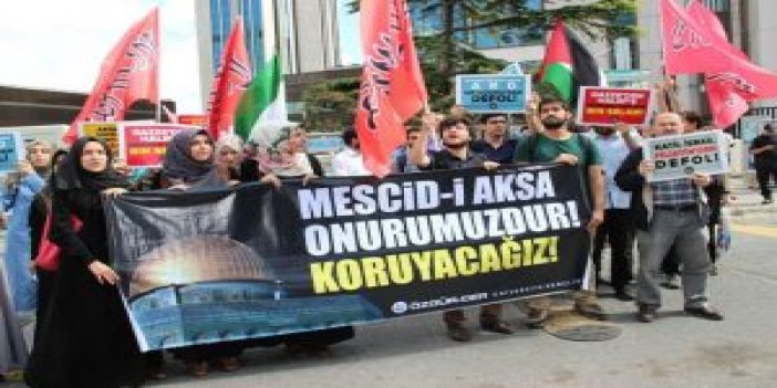 Mescid-i Aksa’ya yönelik saldırılar protesto edildi